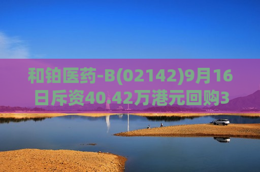和铂医药-B(02142)9月16日斥资40.42万港元回购35万股