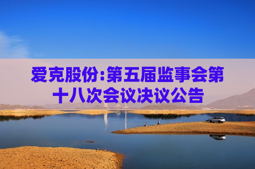 爱克股份:第五届监事会第十八次会议决议公告