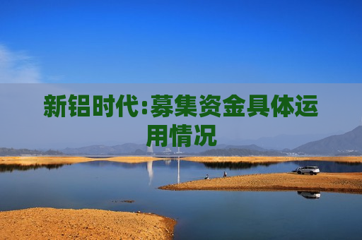新铝时代:募集资金具体运用情况  第1张