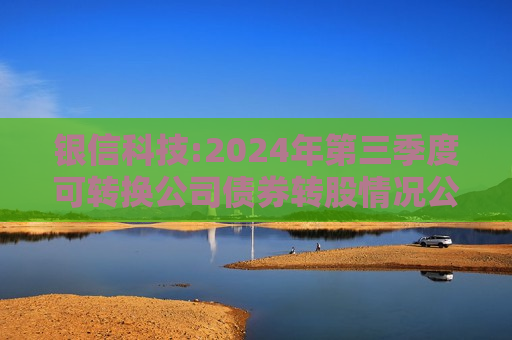 银信科技:2024年第三季度可转换公司债券转股情况公告  第1张