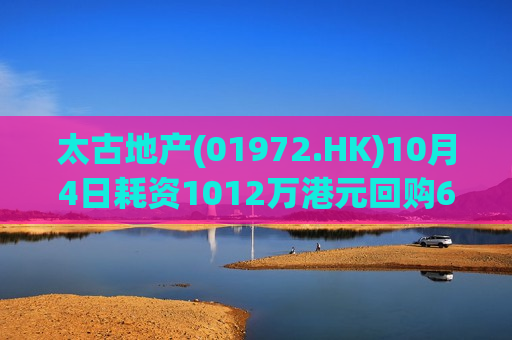 太古地产(01972.HK)10月4日耗资1012万港元回购60万股