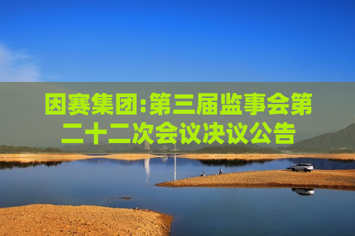 因赛集团:第三届监事会第二十二次会议决议公告