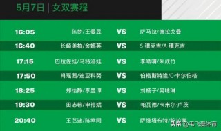 乒乓球今天赛程表(乒乓球今天赛程表25日)